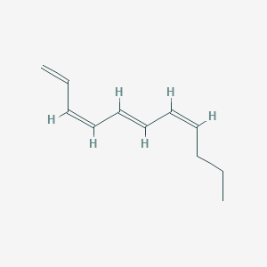 molecular formula C11H16 B12720649 1,3,5,7-Undecatetraene, (3Z,5E,7Z)- CAS No. 90500-54-2