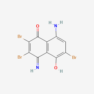 1(4H)-Naphthalenone, 8-amino-2,3,6-tribromo-5-hydroxy-4-imino-