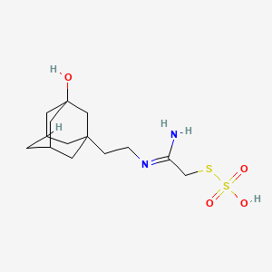 Thiosulfuric acid, S-(2-((2-(3-hydroxytricyclo(3.3.1.1(sup 3,7))dec-1-yl)ethyl)amino)-2-iminoethyl ester