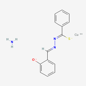 (2-Hydroxybenzaldehyde thiobenzoylhydrazonato)ammino-copper(II)