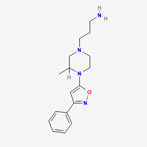 4-Methyl-N-(3-phenyl-5-isoxazolyl)-1-piperazinepropanamine