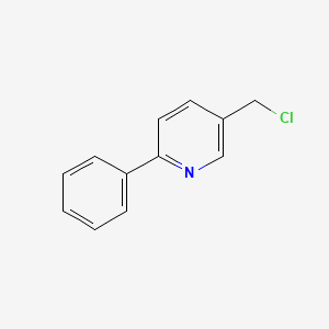 molecular formula C12H10ClN B1272072 5-(Chloromethyl)-2-phenylpyridine CAS No. 5229-40-3