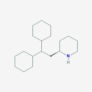 molecular formula C19H35N B12720724 (2S)-2-(2,2-dicyclohexylethyl)piperidine CAS No. 1326703-86-9