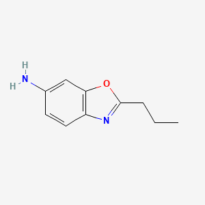 molecular formula C10H12N2O B1272074 2-Propyl-1,3-benzoxazol-6-amine CAS No. 875851-66-4