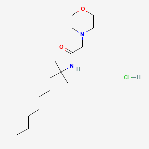 4-Morpholineacetamide, N-(1,1-dimethyloctyl)-, hydrochloride