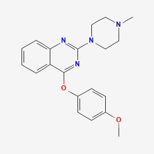 Quinazoline, 4-(4-methoxyphenoxy)-2-(4-methyl-1-piperazinyl)-