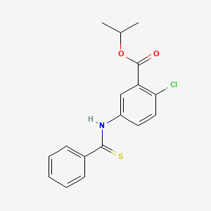 Methylethyl 2-chloro-5-((phenylthioxomethyl)amino)benzoate