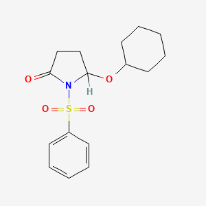 5-(Cyclohexyloxy)-1-(phenylsulfonyl)-2-pyrrolidinone