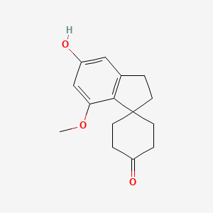 molecular formula C15H18O3 B12720844 Isocannabispiran CAS No. 72468-78-1