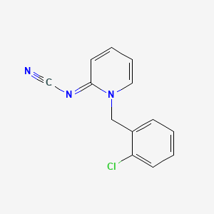 (1-((2-Chlorophenyl)methyl)-2(1H)-pyridinylidene)cyanamide