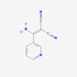 molecular formula C9H6N4 B1272086 2-[氨基(3-吡啶基)亚甲基]丙二腈 CAS No. 124883-64-3