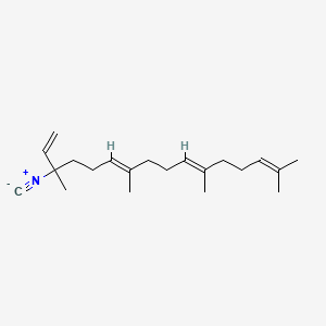 molecular formula C21H33N B12720869 3-Isocyano-3,7,11,15-tetramethyl-1,6,10,14-hexadecatetraene CAS No. 55784-75-3