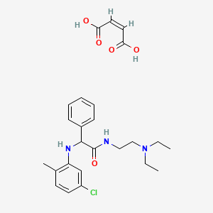 2-(5-Chloro-o-toluidino)-N-(2-(diethylamino)ethyl)-2-phenylacetamide maleate