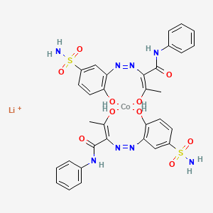 Lithium bis(2-((5-(aminosulphonyl)-2-hydroxyphenyl)azo)-3-oxo-N-phenylbutyramidato(2-))cobaltate(1-)