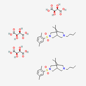 3-butyl-7-(2,5-dimethylphenyl)sulfonyl-9,9-dimethyl-3,7-diazabicyclo[3.3.1]nonane;(2R,3R)-2,3-dihydroxybutanedioic acid