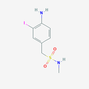 B127209 4-Amino-3-iodo-N-methyl-benzenemethanesulfonamide CAS No. 151140-66-8