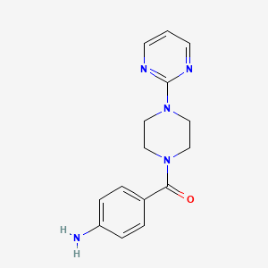 molecular formula C15H17N5O B1272092 (4-氨基苯基)[4-(2-嘧啶基)哌嗪]-甲酮 CAS No. 885949-72-4