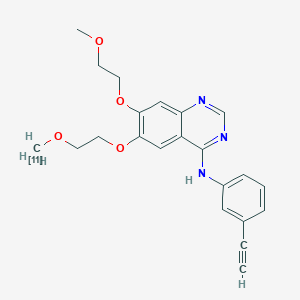 molecular formula C22H23N3O4 B12720953 Erlotinib C-11 CAS No. 1137584-37-2