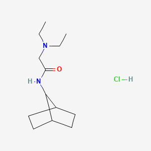 Acetamide, 2-(diethylamino)-N-(7-norbornanyl)-, hydrochloride