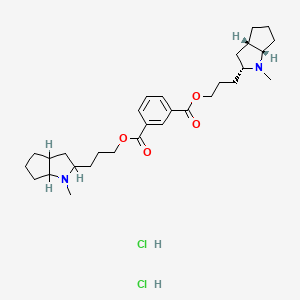 1,3-Benzenedicarboxylic acid, bis(3-(octahydro-1-methylcyclopenta(b)pyrrol-2-yl)propyl) ester, dihydrochloride, (2-alpha(2R*,3aS*,6aS*),3a-beta,6a-beta)-