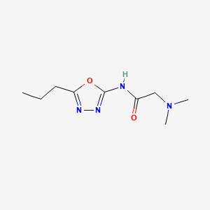 2-(Dimethylamino)-N-(5-propyl-1,3,4-oxadiazol-2-yl)acetamide