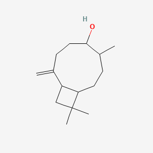 molecular formula C15H26O B12721144 6,10,10-Trimethyl-2-methylenebicyclo(7.2.0)undecan-5-ol CAS No. 69855-00-1