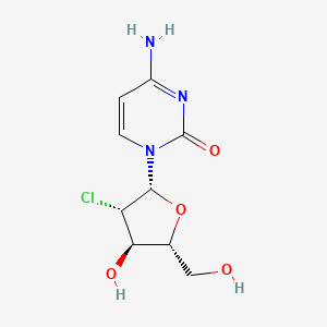 molecular formula C9H12ClN3O4 B12721153 1-(2-Chloro-2-deoxy-D-arabinofuranosyl)cytosine CAS No. 58461-30-6