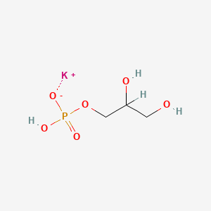 molecular formula C3H8KO6P B12721181 Monopotassium 1-glycerophosphate CAS No. 1335-34-8