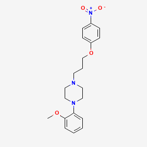 Piperazine, 1-(2-methoxyphenyl)-4-(3-(4-nitrophenoxy)propyl)-