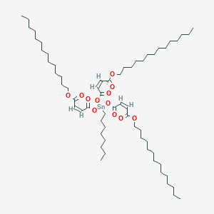 Tetradecyl (Z,Z,Z)-6-((1,4-dioxo-4-(tetradecyloxy)but-2-enyl)oxy)-6-octyl-4,8,11-trioxo-5,7,12-trioxa-6-stannahexacosa-2,9-dienoate