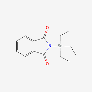 molecular formula C14H19NO2Sn B12721202 Triethyltin phthalimide CAS No. 53583-69-0