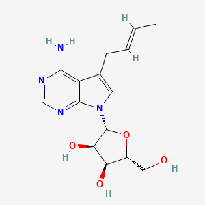 2-(4-Amino-5-but-2-enyl-pyrrolo(2,3-d)pyrimidin-7-yl)-5-hydroxymethyl-tetrahydro-furan-3,4-diol