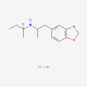 alpha-Methyl-N-(1-methylpropyl)-1,3-benzodioxole-5-ethanamine hydrochloride