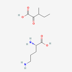 L-Ornithine (3-methyl-2-oxopentanoate)