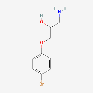 molecular formula C9H12BrNO2 B1272129 1-氨基-3-(4-溴苯氧基)丙醇 CAS No. 112169-36-5