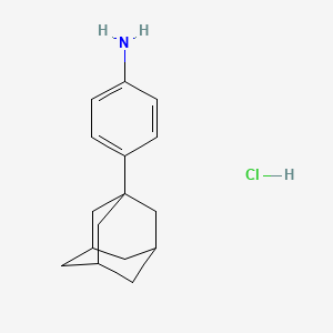 molecular formula C16H22ClN B1272143 4-(1-金刚烷基)苯胺盐酸盐 CAS No. 7123-77-5