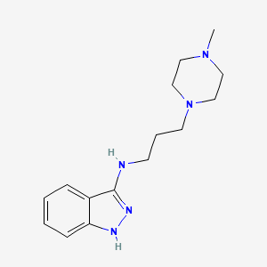 1H-Indazol-3-amine, N-(3-(4-methyl-1-piperazinyl)propyl)-