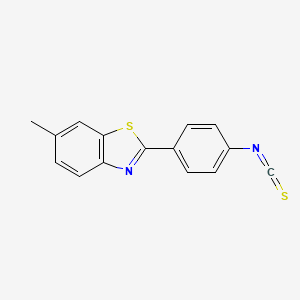 B1272145 2-(4-Isothiocyanatophenyl)-6-methyl-1,3-benzothiazole CAS No. 38985-69-2