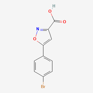 molecular formula C10H6BrNO3 B1272146 5-(4-溴苯基)异噁唑-3-羧酸 CAS No. 33282-23-4
