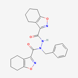 Hydrazine, 1-benzyl-1,2-bis((4,5,6,7-tetrahydro-1,2-benzisoxazol-3-yl)carbonyl)-