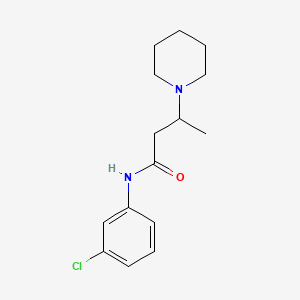 3'-Chloro-beta-methyl-1-piperidinepropionanilide