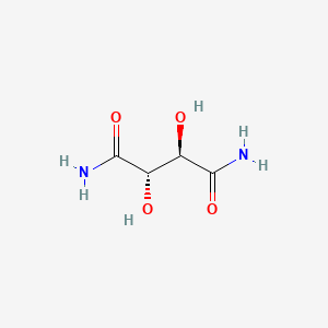 molecular formula C4H8N2O4 B12721511 Tartaramide, meso- CAS No. 62210-72-4