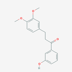molecular formula C17H18O4 B1272154 3-(3,4-二甲氧基苯基)-1-(3-羟基苯基)丙酮 CAS No. 178445-83-5