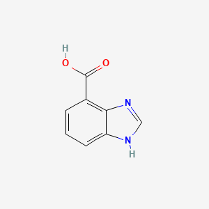 molecular formula C8H6N2O2 B1272160 1H-苯并咪唑-4-羧酸 CAS No. 46006-36-4