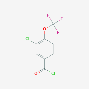 molecular formula C8H3Cl2F3O2 B1272169 3-氯-4-(三氟甲氧基)苯甲酰氯 CAS No. 261763-17-1