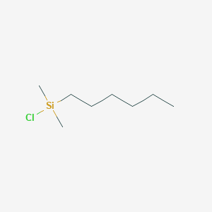 molecular formula C8H19ClSi B1272171 氯（己基）二甲基硅烷 CAS No. 3634-59-1