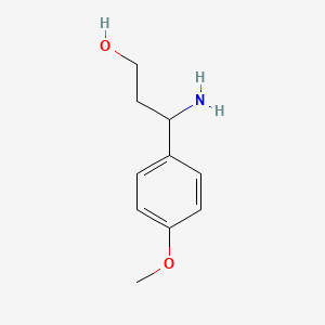 molecular formula C10H15NO2 B1272173 3-氨基-3-(4-甲氧基苯基)丙醇 CAS No. 68208-24-2