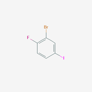 molecular formula C6H3BrFI B1272178 2-溴-1-氟-4-碘苯 CAS No. 811842-30-5