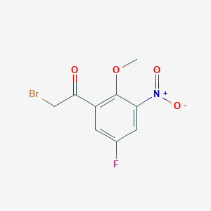 molecular formula C9H7BrFNO4 B1272179 2-溴-1-(5-氟-2-甲氧基-3-硝基苯基)乙酮 CAS No. 683274-82-0