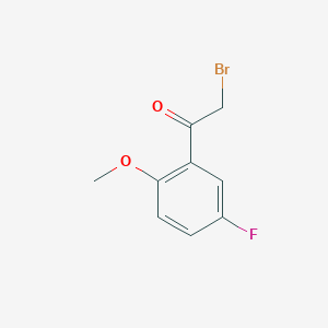 molecular formula C9H8BrFO2 B1272180 2-Bromo-1-(5-fluoro-2-methoxyphenyl)ethanone CAS No. 343-04-4